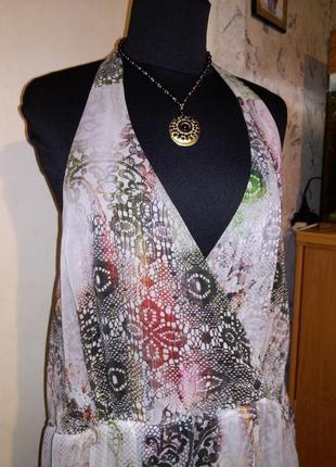 Шикарное,длинное-в пол,воздушное платье-сарафан на запах,большого размера,румыния4 фото