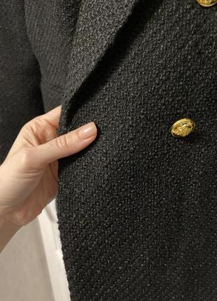 Новий твідовий піджак двобортний блейзер букле італій бірма10 фото