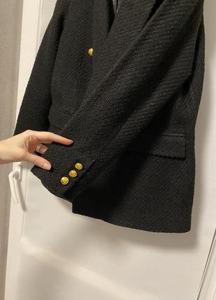 Новий твідовий піджак двобортний блейзер букле італій бірма4 фото