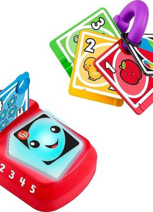 Інтерактивна іграшка uno малюкам. fisher price laugh музика та світло