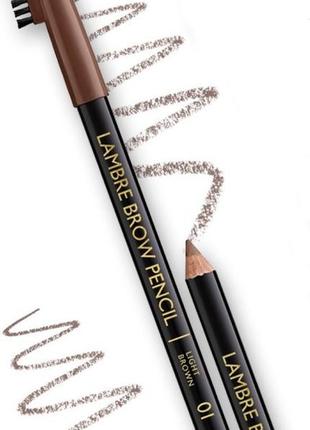 Олівець для брів lambre brow pencil №01 світло-коричневий