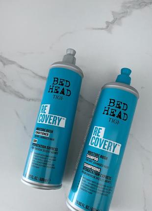 Шампунь и кондиционер для сухих и поврежденных волос tigi bed head urban antidotes recovery 600 мл2 фото