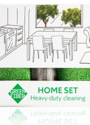 Набір heavy-duty cleaning для прибирання серії green fiber home greenway з 3 виробів