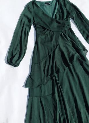 Длинное зелёное платье asos4 фото