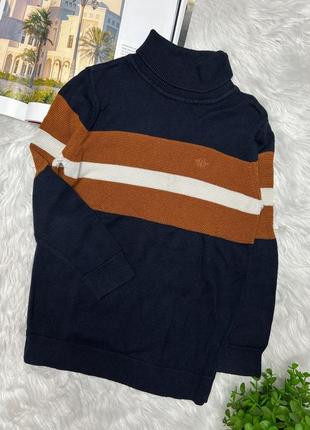 Детский свитер синий свитер кофта гольф свитер синий river island р.110-1161 фото