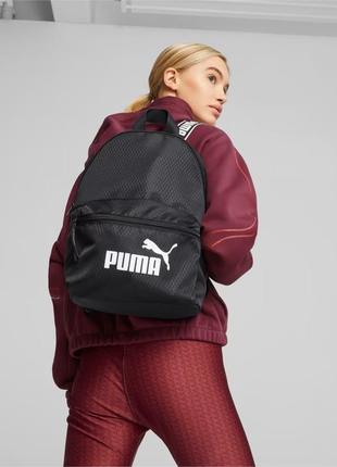 Рюкзак спортивный puma core base backpack 079852 01 (черный, мягкие ремни, объем 12 литров, бренд пума)3 фото