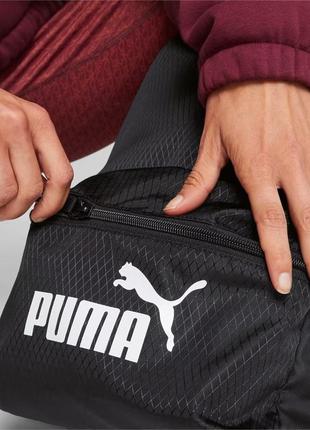 Рюкзак спортивный puma core base backpack 079852 01 (черный, мягкие ремни, объем 12 литров, бренд пума)4 фото