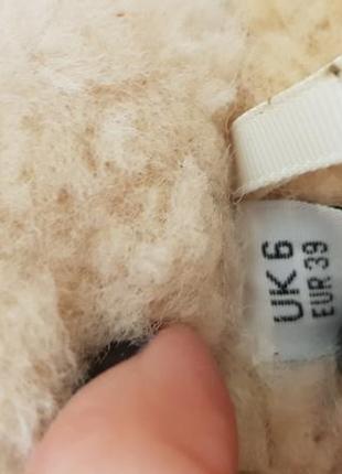Брендовые замшевые тапки на натуральной овчине just6 фото