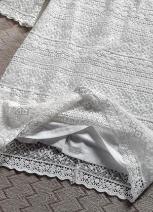 Ажурна біла сукня з мережива yessica9 фото