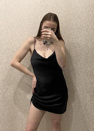 Волшебное атласное платье topshop
