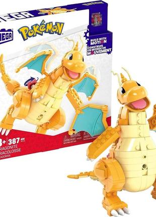 Конструктор mega pokmon dragonite з махаючими крилами.387 елементів