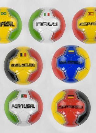 М'яч футбольний розмір №5 - 7 видів, матеріал м'який eva, с402171 фото