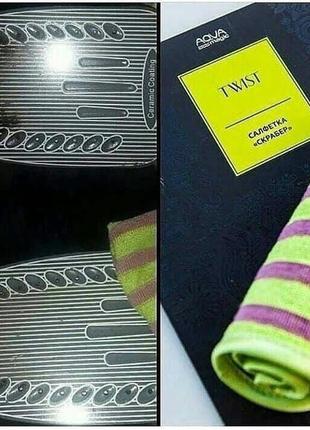 Салфетка скрабер twist aquamagic greenway. размер 32 см х 30 см