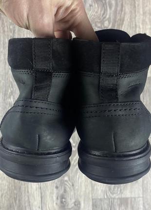 Clarks ботинки 42 размер кожаные утипленные чёрные оригинал6 фото