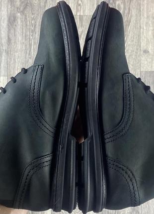 Clarks ботинки 42 размер кожаные утипленные чёрные оригинал8 фото