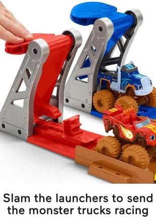 Трек спалах і диво машинки з слаймом fisher-price blaze monster machines3 фото