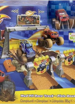 Трек спалах і диво машинки з слаймом fisher-price blaze monster machines