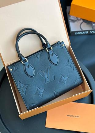 Сумка тоут кожаная louis vuitton onthego люкс1 фото