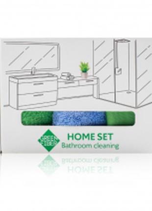 Набір bathroom cleaning призначений для прибирання ванної кімнати серії green fiber home greenway з 3 виробів