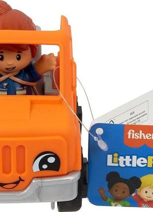 Fisher-price little people. іграшковий евакуатор для найменших малюків6 фото