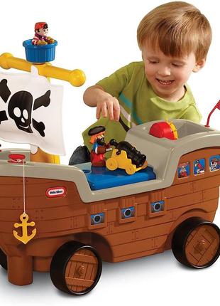 Піратський корабль каталка толокар little tikes 2-in-1 pirate ship toy