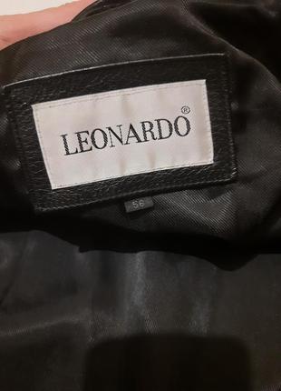 Leonardo куртка с натуральной кожи италия3 фото