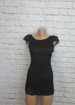 Черное кружевное платье от h&m2 фото