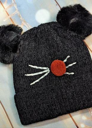 Классная детская шапочка🐱