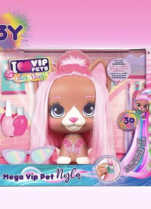 Imc toys vip pets color boost - nyla. styling head, манекен вип петс