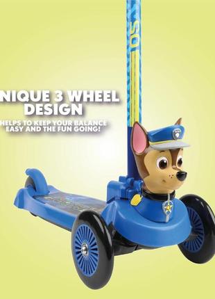Іграшки paw patrol scooter for kids самокат на 3 колесах від nickelodeon3 фото