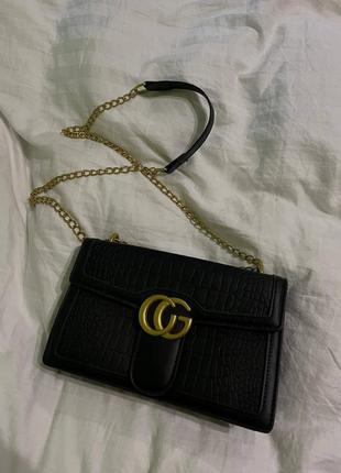 Женская сумка gucci резинку