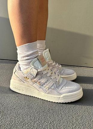 Кроссовки adidas forum 84 low off white beige