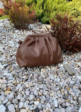 Женская коричневая сумка3 фото