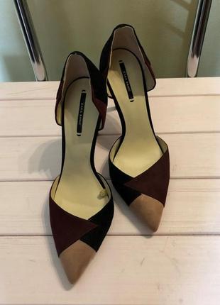 Туфлі/човники на шпильці, zara, розмір 38
