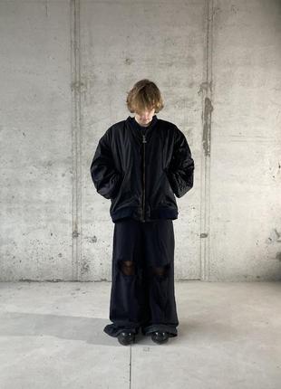 Extra oversized vetements style distressed jeans streetwear y2k sk8 vintage archive punk gothic opium avant  merch affliction  new rock5 фото