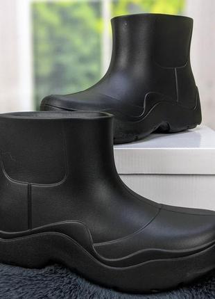 Сапоги женские пена черные без вставки progress 4368