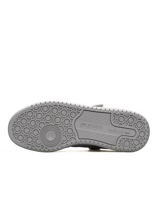 Женские кроссовки adidas originals forum 84 low grey white8 фото