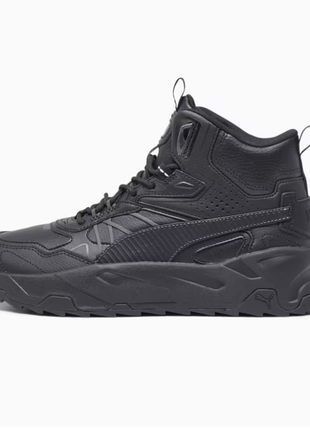 Черные мужские ботинки puma trinity mid hybrid men’s leather sneakers новые оригинал из сша2 фото