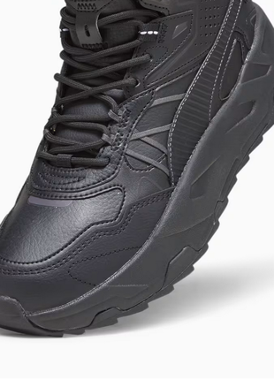 Черные мужские ботинки puma trinity mid hybrid men’s leather sneakers новые оригинал из сша4 фото