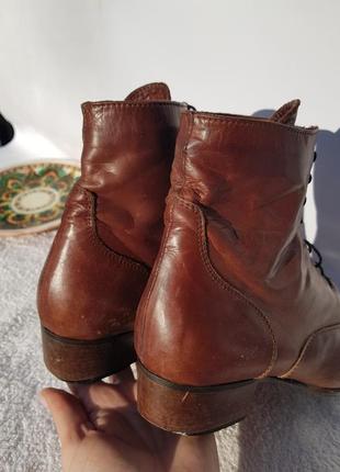 Ботинки качественные прочные классические натуральная кожа шнуровка италия 398 фото
