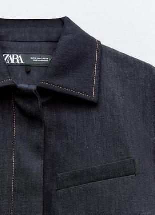 Z1975 короткий джинсовый пиджак с верхней вышивкой8 фото