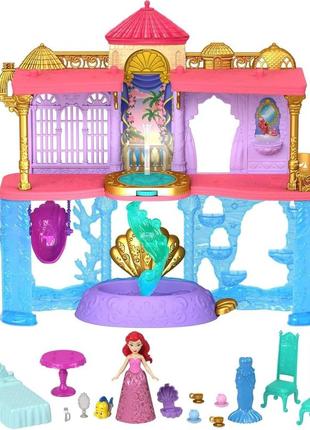 Mattel disney princess doll playset, ariel land. замок русалоньки арієль