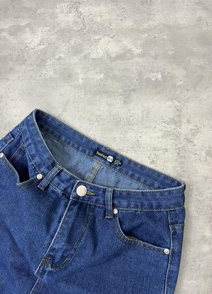 Джинсова спідниця міні юбка з необробленим низом від boohoo3 фото