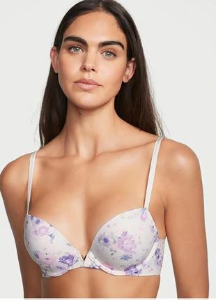 Нежный бюстик пуш-ап victoria’s secret love cloud push-up plunge bra