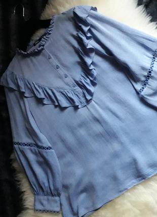 Блуза с оборками от zara6 фото