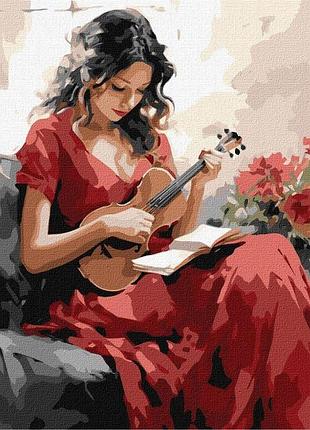 Картина по номерам мелодичная грация 40х50см, идейка, кно8366