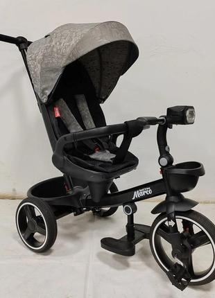 Триколісний велосипед з поворотним сидінням best trike marco ,фара,складне кермо 9155