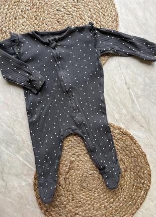 Человечек слип на молнии 3-6 месяцев