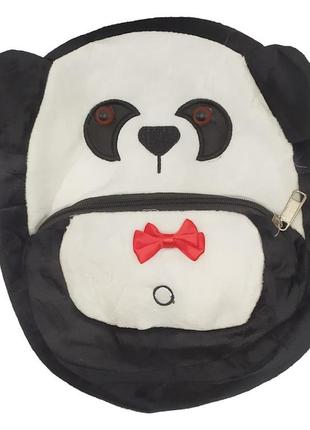Рюкзак детский плюшевый панда, c56866(black-1)