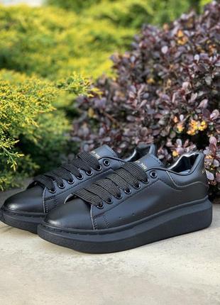 🔥кроссовки alexander mcqueen oversized sneakers all black